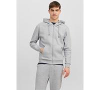 Kapuzensweatjacke JACK & JONES "JJEBRADLEY mit Kapuze, ideal für kalte Jahreszeit", Herren, Gr. XXL, grau (light grau melange), angeraute Sweatware, Obermaterial: 61% Polyester, 39% Baumwolle, meliert