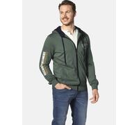 Kapuzensweatjacke JAN VANDERSTORM "Sweatjacke RODERICH", Herren, Gr. L, grün (oliv), Obermaterial: 100% Baumwolle CO., Sweatjacken (42838515-L) oliv