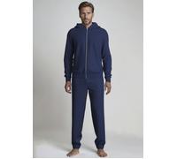 Kapuzensweatjacke JOOP "Leisure", Herren, Gr. M, blau (navy), Steppware, Obermaterial: 95% Baumwolle, 4% Elasthan, 1% sonstige Fasern, klassisch, Basic hüftbedeckend, ohne Ausschnitt, Langarm angesetz