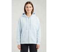 Kapuzensweatjacke LEVI'S "EVERYDAY ZIP HOODIE", Damen, Gr. L (40), blau (country air brushed fleece), Sweatware, Obermaterial: 58% Baumwolle, 42% Polyester, regular fit normal, ohne Ausschnitt, elasti