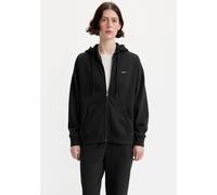 Kapuzensweatjacke LEVI'S "EVERYDAY ZIP HOODIE", Damen, Gr. M (38), schwarz (anthrazit night fleece), Sweatware, Obermaterial: 58% Baumwolle, 42% Polyester, unifarben, regular fit normal, ohne Ausschni