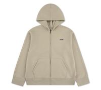 Kapuzensweatjacke LEVI'S KIDS "LVB ESSENTIAL HOODIE", Jungen, Gr. 14 (164), fields of rye, Sweatware, Obermaterial: 60% Baumwolle, 40% Polyester, unifarben, regular fit normal, Rippbündchen, Sweatjack