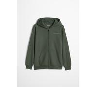 Kapuzensweatjacke MARC O'POLO "Kn.-Sweatjacke", Jungen, Gr. 176, grün, Sweatware, Obermaterial: 100% Baumwolle, Rippbündchen, Sweatjacken (46865215-176) grün