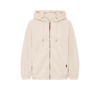 Kapuzensweatjacke OXMO "Kapuzenfleecejacke OXBerina", Damen, Gr. XS, beige (oatmeal), Obermaterial: 100% Polyester PES., Sweatjacken (73764758-XS) oatmeal