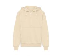Kapuzensweatjacke OXMO "Kapuzensweatjacke OXAndrea", Damen, Gr. S, beige (oyster), Obermaterial: 55% Polyester PES. 45% Baumwolle CO., Sweatjacken (52363841-S) oyster
