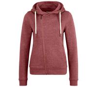 Kapuzensweatjacke OXMO "Kapuzensweatjacke OXVicky", Damen, Gr. M, rot (wine r mel), Obermaterial: 80% Polyester PES. 20% Baumwolle CO., Sweatjacken (55342069-M) wine r mel