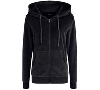 Kapuzensweatjacke OXMO "Kapuzensweatjacke OXVicky", Damen, Gr. S, blau (insignia b), Obermaterial: 80% Baumwolle CO. 20% Polyester PES., Sweatjacken (41141557-S) insignia b