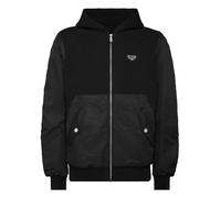 Kapuzensweatjacke PHILIPP PLEIN "Iconic Plein", Herren, Gr. S, 02, schwarz, Obermaterial: 100% Baumwolle, Sweatjacken (96976435-S) 02, schwarz