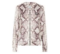 Kapuzensweatjacke PHILIPP PLEIN "Python", Damen, Gr. XS, 06, beige, Obermaterial: 100% Glas, 95% Polyester, 5% Elasthan, Sweatjacken (47552419-XS) 06, beige