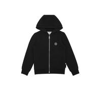 Kapuzensweatjacke PHILIPP PLEIN "Teddy", Jungen, Gr. 4, 02, schwarz, Obermaterial: 5% Elasthan, 95% Baumwolle, Sweatjacken (92492166-4) 02, schwarz