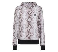 Kapuzensweatjacke PLEIN SPORT "Python", Mädchen, Gr. XS, 10, grau, Obermaterial: 88% Baumwolle, 12% Polyester, Sweatjacken Zip-Hoodie (22115337-XS) 10, grau