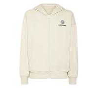 Kapuzensweatjacke PLEIN SPORT "Scratch", Herren, Gr. S, grau (10, grau), Obermaterial: 87% Baumwolle, 13% Polyester, Sweatjacken Zip-Hoodie (19725942-S) 10, grau