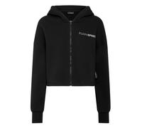 Kapuzensweatjacke PLEIN SPORT "Scratch", Mädchen, Gr. L, schwarz (02, schwarz), Obermaterial: 88% Baumwolle, 12% Polyester, Sweatjacken Zip-Hoodie (72668749-L) 02, schwarz