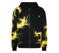 Kapuzensweatjacke PLEIN SPORT "Splash", Jungen, Gr. XXL, 02, schwarz, Obermaterial: 13% Polyester, 87% Baumwolle, Sweatjacken (70874621-XXL) 02, schwarz