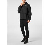 PLEIN SPORT Herren Kapuzensweat Sweatjacke mit Kapuze (PP14161) 4XL Schwarz