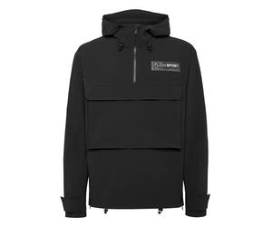 Kapuzensweatjacke PLEIN SPORT "Sweatjacke mit Kapuze", Jungen, Gr. M, schwarz (02, schwarz), Obermaterial: 89% Polyamid, 11% Elasthan. Futter: 100% Polyester, Sweatjacken Zip-Hoodie (87135102-M) 02, s