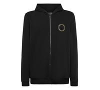 Kapuzensweatjacke PLEIN SPORT "Tiger", Jungen, Gr. 4XL, schwarz (02, schwarz), Obermaterial: 59% Baumwolle, 41% Polyester, Sweatjacken Zip-Hoodie (82297946-4XL) 02, schwarz