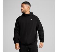 Kapuzensweatjacke PUMA "M TAD TECH WOVEN FULL ZIP", Herren, Gr. XL, schwarz (puma schwarz), Obermaterial: 100% Polyester, regular fit normal, Sweatjacken, mit Kapuze, für sportliche Aktivitäten, atmun