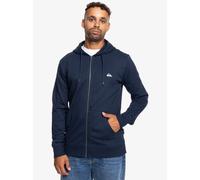 Kapuzensweatjacke QUIKSILVER "BASIC HOOD ZIP YOUNG MEN", Herren, Gr. XL, blau (navy blazer), Sweatware, Obermaterial: 60% Baumwolle, 40% Polyester, hoch geschlossener Ausschnitt, eingesetzt Bündchen,