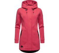 Sweat-Übergangsmantel mit Kapuze "Letti Bonded" Raspberry XS