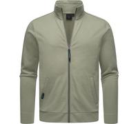 Kapuzensweatjacke RAGWEAR "Miet", Herren, Gr. XXXL (58), grün (helloliv), Sweatware, Obermaterial: 55% Baumwolle, 45% Polyester, Basic, gerade hüftbedeckend, hoch geschlossener Ausschnitt, Ärmel ohne 