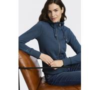 Kapuzensweatjacke RAGWEAR "NESKIA ZIP A O", Damen, Gr. S, petrol, Sweatware, Obermaterial: 70% Baumwolle, 30% Polyester, gemustert, normal, Rundhals, Rippbündchen, Sweatjacken, mit Kordelzug und Logo