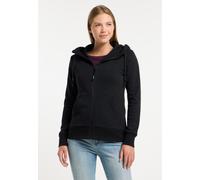 Sweatshirt RAGWEAR "NESKIA ZIP", Damen, Gr. S, schwarz, Sweatware, Obermaterial: 70% Baumwolle, 30% Polyester, Rundhals, Sweatshirts Sweatshirt (13744728-S) schwarz