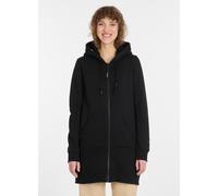 Kapuzensweatjacke RAGWEAR "PARMESA", Damen, Gr. M, schwarz, Sweatware, Obermaterial: 70% Baumwolle, 30% Polyester, unifarben, Po-bedeckend, Rundhals, Sweatjacken (35753207-M) schwarz