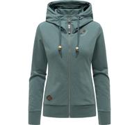 Kapuzensweatjacke RAGWEAR "Paya Intl.", Damen, Gr. XL (42), pine grün26, Material: 50% Baumwolle, 50% Polyester, tailliert hüftbedeckend, hoch geschlossener Ausschnitt, eng Rippbündchen, Sweatjacken,