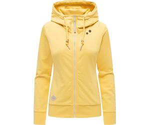 Kapuzensweatjacke RAGWEAR "Paya Intl.", Damen, Gr. XS (34), banana26, Material: 50% Baumwolle, 50% Polyester, tailliert hüftbedeckend, hoch geschlossener Ausschnitt, eng Rippbündchen, Sweatjacken, spo