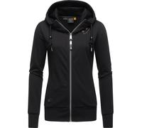 Kapuzensweatjacke RAGWEAR "Paya Intl.", Damen, Gr. XXXL(46), grau (ash), Material: 50% Baumwolle, 50% Polyester, tailliert hüftbedeckend, hoch geschlossener Ausschnitt, eng Rippbündchen, Sweatjacken, 