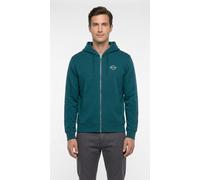 Kapuzensweatjacke REPLAY, Herren, Gr. L, grün (atlantic grün), Sweatware, Obermaterial: 100% Baumwolle, unifarben, regular fit normal, Rundhals, Rippbündchen, Sweatjacken, aus Baumwolle, Regular Fit (