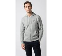 Kapuzensweatjacke REPLAY, Herren, Gr. M, grau (lt grau military), Sweatware, Obermaterial: 100% Baumwolle, regular fit normal, Rundhals, Rippbündchen, Sweatjacken, aus Baumwolle, Regular Fit (21622116