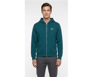 Kapuzensweatjacke REPLAY, Herren, Gr. XXL, grün (atlantic grün), Sweatware, Obermaterial: 100% Baumwolle, unifarben, regular fit normal, Rundhals, Rippbündchen, Sweatjacken, aus Baumwolle, Regular Fit