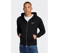 Kapuzensweatjacke REPLAY, Herren, Gr. XXL, schwarz, Sweatware, Obermaterial: 100% Baumwolle, unifarben, regular fit normal, Rundhals, Rippbündchen, Sweatjacken, aus Baumwolle, Regular Fit (18289418-XX