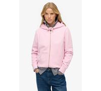 Kapuzensweatjacke SUPERDRY "Essential Logo Ziphood Hb", Damen, Gr. S, marigold, schwarz, optic, Sweatware, Obermaterial: 100% Baumwolle, unifarben, normal, Rundhals, Rippbündchen, Sweatjacken (4706964