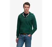 Kapuzensweatjacke SUPERDRY "ESSENTIAL SDCO LOGO ZIPHOOD", Herren, Gr. 3XL, grün (varsity grün), angeraute Sweatware, Obermaterial: 60% Baumwolle, 40% Polyester, bedruckt, regular fit normal, ohne Auss