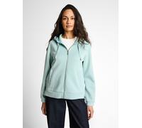 Tom Tailor Damen Kapuzen-Sweatjacke Regular Fit aus Scuba mit 42% Viskose Blau XL