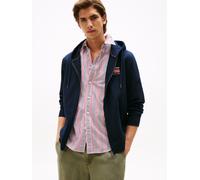 Kapuzensweatjacke TOMMY HILFIGER "AMERICANA ZIP THROUGH HOODY", Damen, Gr. XL, blau (desert sky), Sweatware, Obermaterial: 100% Baumwolle, Rippbündchen, Sweatjacken (61139948-XL) desert sky