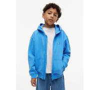 Kapuzensweatjacke TOMMY HILFIGER, Jungen, Gr. 14 (164), copenhagen blau, Sweatware, Obermaterial: 100% Baumwolle, unifarben, regular fit normal, Rundhals, Bündchen, Sweatjacken, Kinder bis 16 Jahre (4