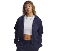 Kapuzensweatjacke UNDER ARMOUR "UA Icon Vida Flc FZ", Damen, Gr. M, blau (washed navy,, washed navy), Obermaterial: 59% Baumwolle, 41% Polyester, Sweatjacken (12985423-M) washed navy,, washed navy