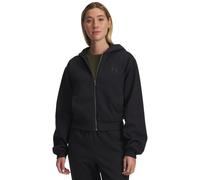 Kapuzensweatjacke UNDER ARMOUR "UA Icon Vida Flc FZ", Damen, Gr. M, schwarz (schwarz,, schwarz), Obermaterial: 59% Baumwolle, 41% Polyester, Sweatjacken (44159462-M) schwarz,, schwarz