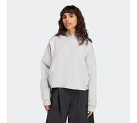 Kapuzensweatshirt ADIDAS ORIGINALS "3 STRIPES HOODY", Damen, Gr. XS, grau two mel, Obermaterial: 53% Baumwolle, 47% Polyester, sportlich, Sweatshirts (62037166-XS) grau two mel