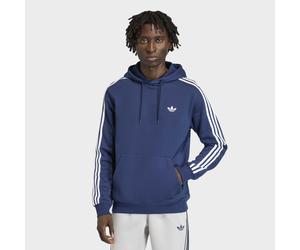 Kapuzensweatshirt ADIDAS ORIGINALS "3S HD", Herren, Gr. XL, blau (night indigo), Obermaterial: 70% Baumwolle, 30% Polyester, normal, Rundhals, angesetztes Bündchen, Sweatshirts (49335407-XL) night ind