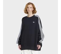 Kapuzensweatshirt ADIDAS ORIGINALS "3S OS CRW", Damen, Gr. M, schwarz, weiß, Obermaterial: 100% Baumwolle, Rundhals, angesetztes Bündchen, Sweatshirts (83507342-M) schwarz, weiß