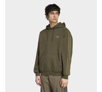 Kapuzensweatshirt ADIDAS ORIGINALS "ADICOLOR CLASSICS 3-STREIFEN HOODIE", Herren, Gr. 3XL, grün (night cargo), Obermaterial: 70% Baumwolle, 30% Polyester, normal, Rundhals, angesetztes Bündchen, Sweat