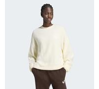 Kapuzensweatshirt ADIDAS ORIGINALS "ADIDAS ORIGINALS ATHL DEPT", Damen, Gr. L, beige (cream weiß), Obermaterial: 41% Polyacryl, 31% Polyamid, 26% Baumwolle, 2% Elasthan, Rundhals, angesetztes Bündchen