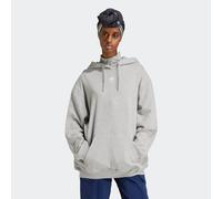 Kapuzensweatshirt ADIDAS ORIGINALS "ESSENTIALS LOOSE FRENCH TERRY HOODIE", Damen, Gr. L, grau (medium grau heather), Obermaterial: 100% Baumwolle, angesetztes Bündchen, Sweatshirts (67024430-L) medium