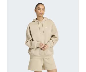 Kapuzensweatshirt ADIDAS ORIGINALS "ESSENTIALS OVERSIZE FLEECE HOODIE", Damen, Gr. S, beige (khaki three), Obermaterial: 82% Baumwolle, 18% Polyester, normal, Rundhals, angesetztes Bündchen, Sweatshir