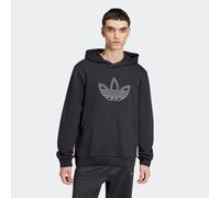 Kapuzensweatshirt ADIDAS ORIGINALS "OUTLINE HD", Herren, Gr. S, schwarz, Obermaterial: 100% Baumwolle, normal, Rundhals, Sweatshirts (96940605-S) schwarz